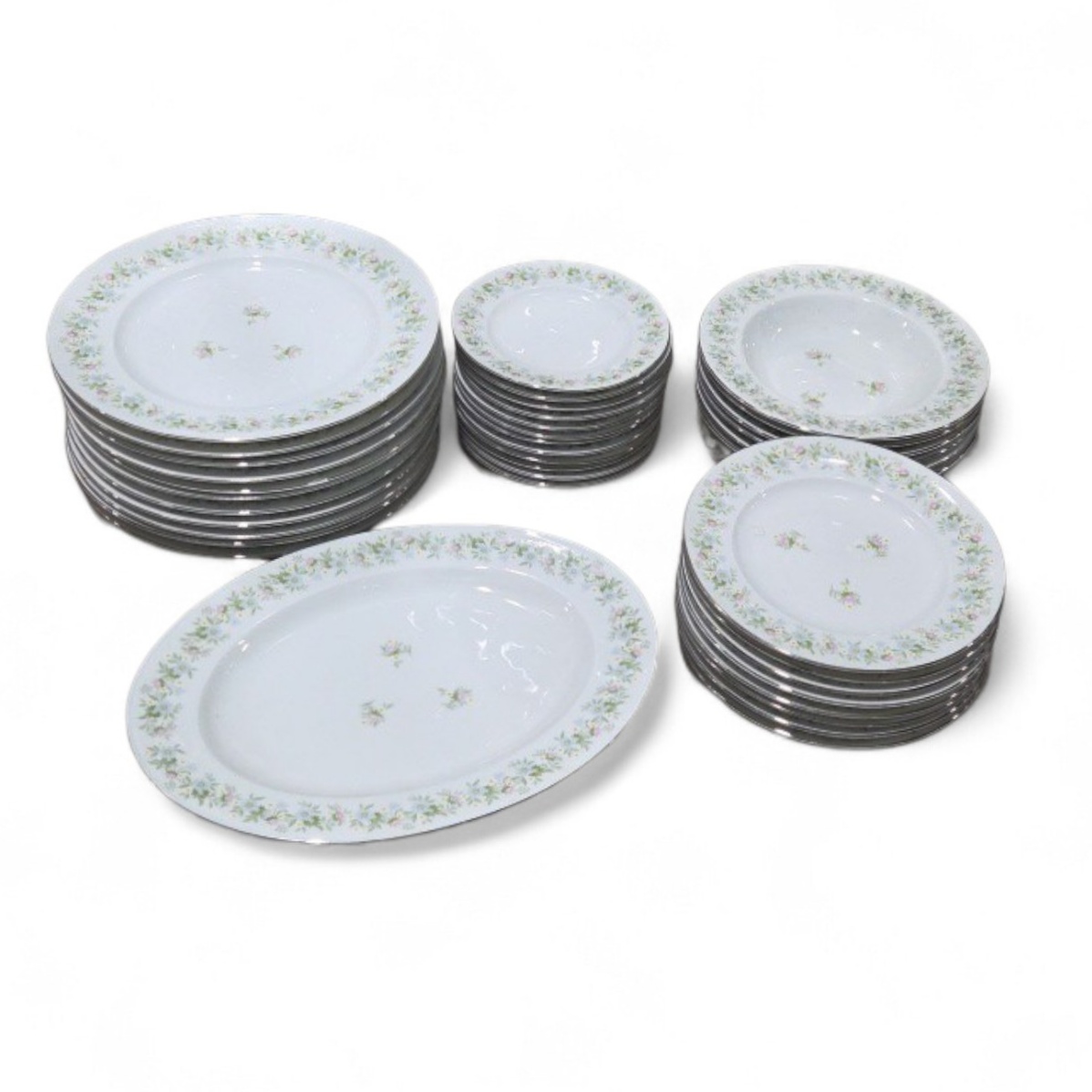 Floral Dish Set - Plates, Bowls and Serving Platter