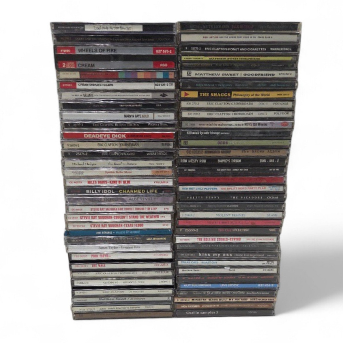 CD Lot - Eric Clapton, Stevie Ray Vaughan, Pink Floyd, Matthew Sweet, Violent Femmes and More