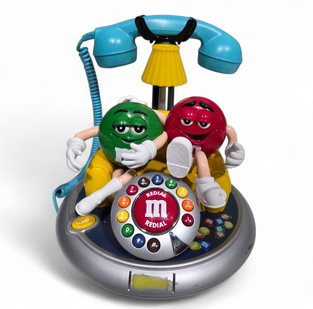 M&Ms Brand Desk Telephone  Candy Character Novelty Phone (Untested)