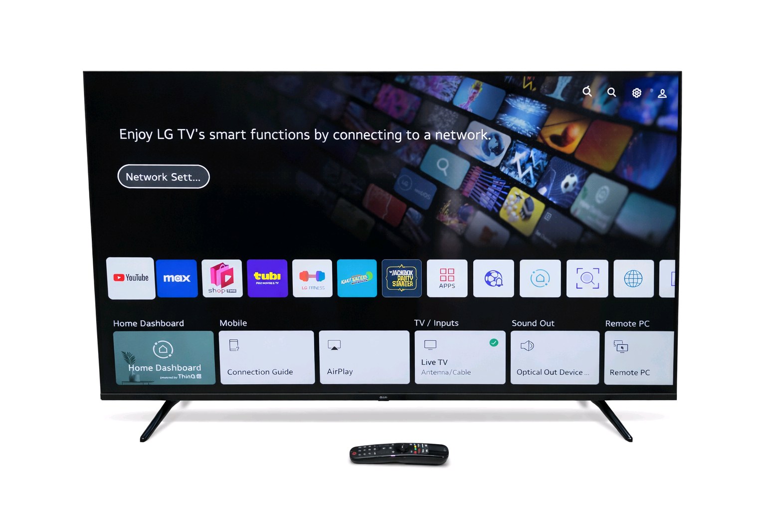 LG 55 4K UHD Smart TV 55UQ7570PUJ Tested Working w Remote Legs Wall Mount 2023. Estimated retail value $350$550