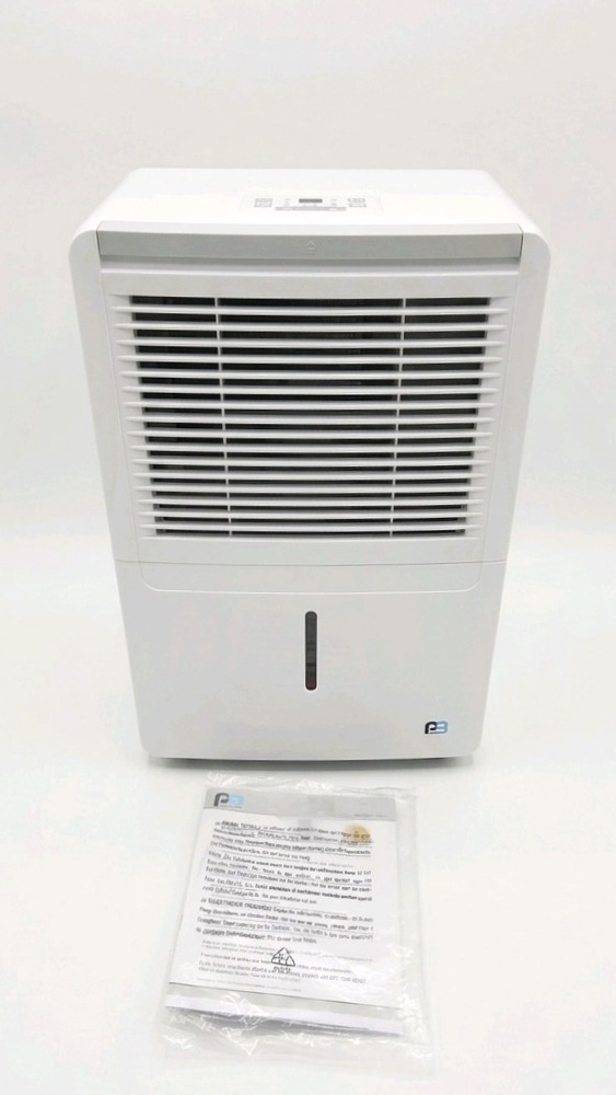 Perfect Aire Portable Dehumidifier Powers On w Bucket, Cord, & Manual