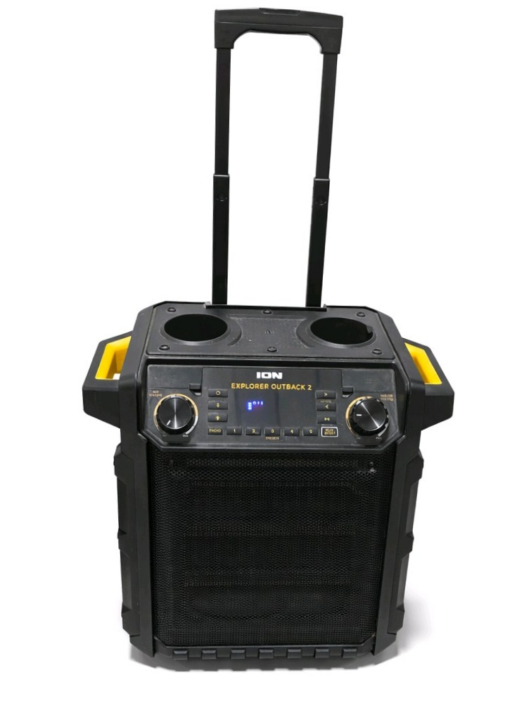 ION Explorer Outback 2 Portable Bluetooth Speaker Radio USB w Microphone Tested Working
