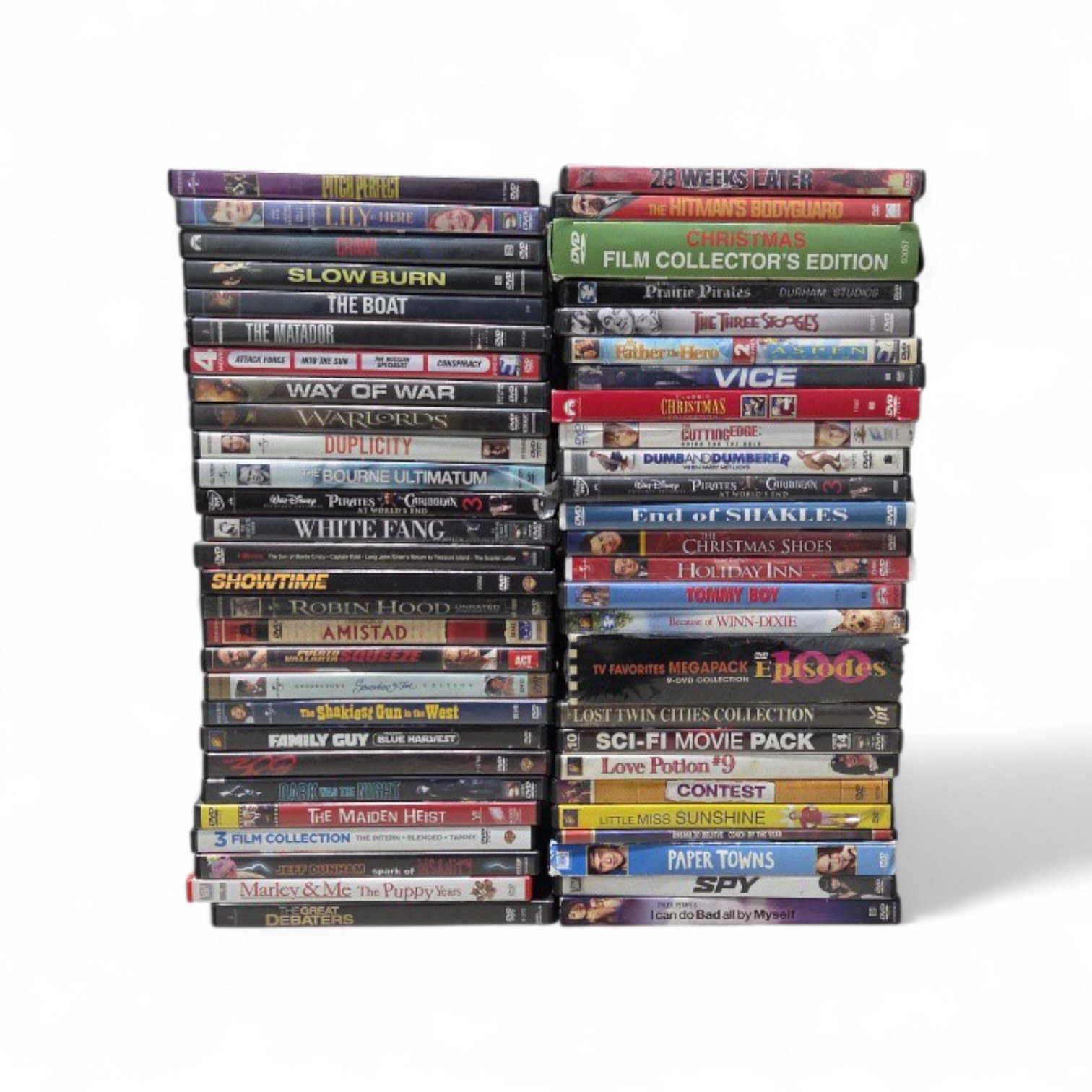 Large Mixed DVD Lot Movies TV Family Holiday Action Comedy Disney