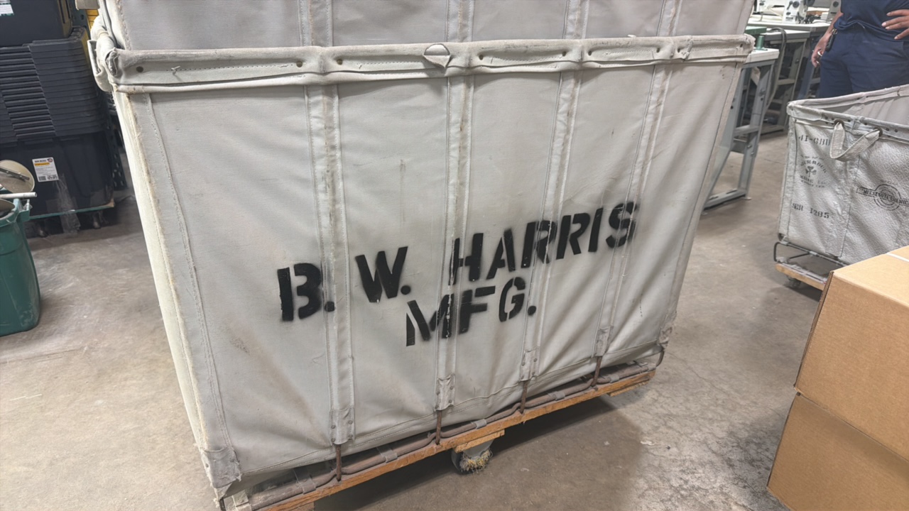 Vintage Heavy duty laundry cart Shamrock Meese Inc.