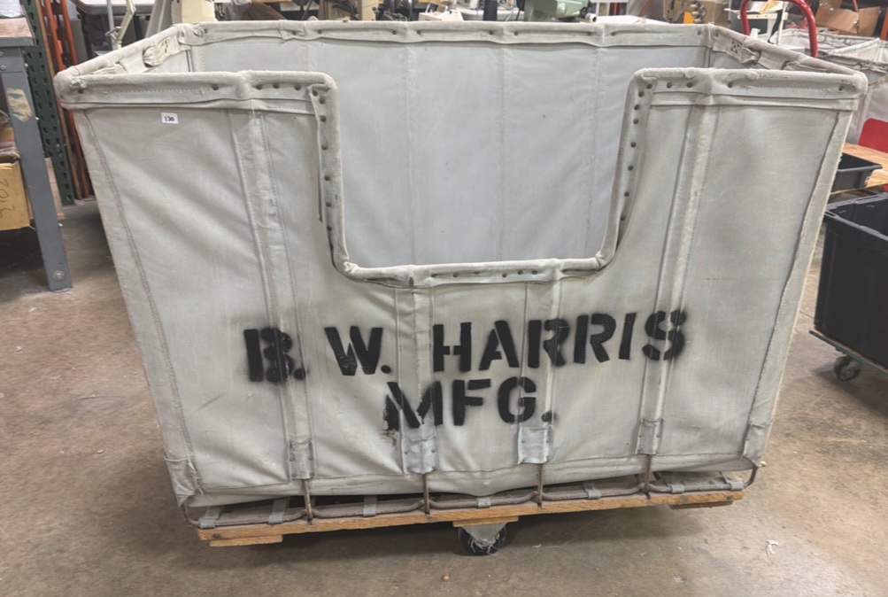 Heavy Duty vintage laundry cart by Shamrock Meese Co