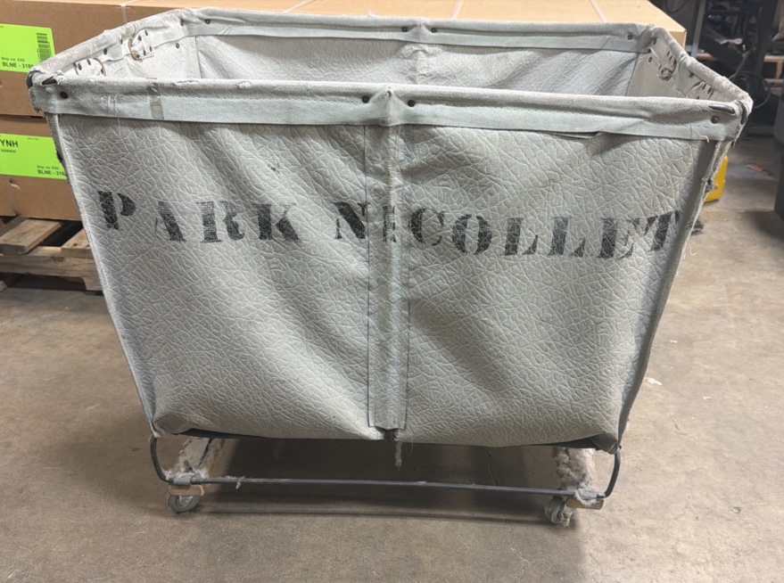 laundry cart vintage