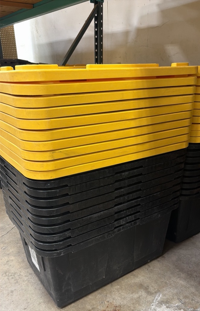 27 gallon totes (10)