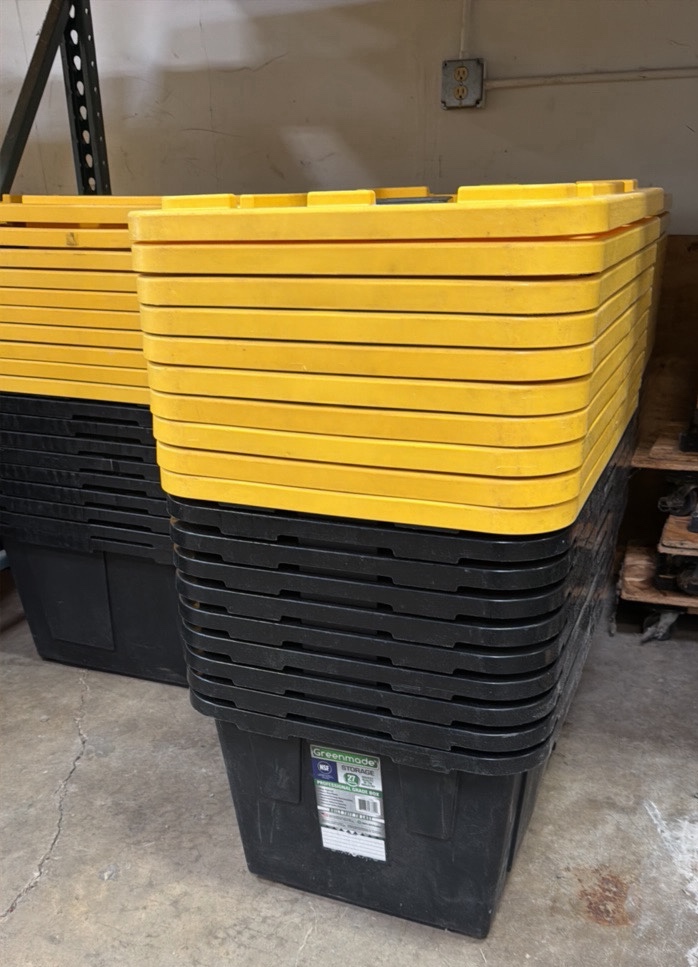 27 gallon totes (10)