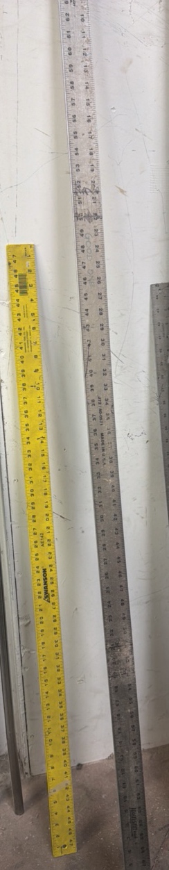 Two measuring sticks