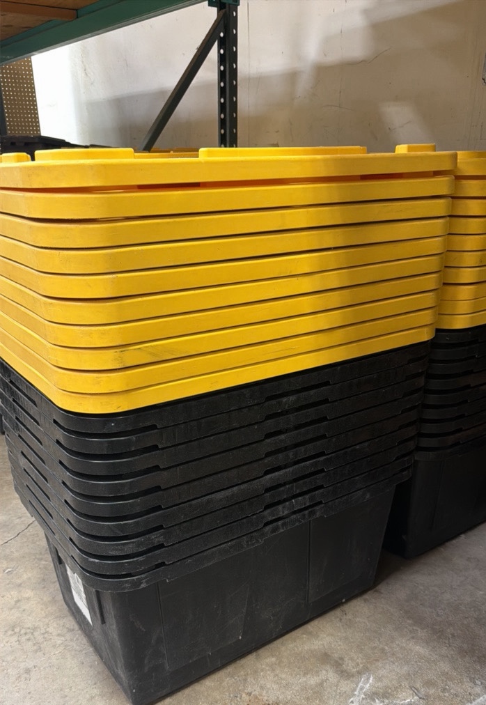 27 gallon totes (10)