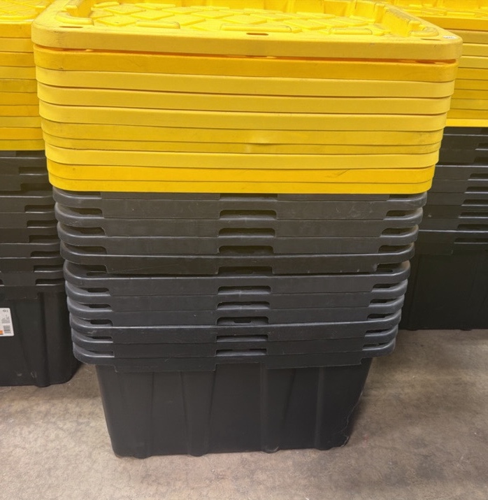 27 gallon totes (10)