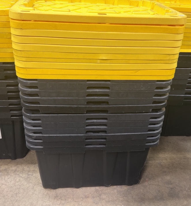 27 gallon totes (10)
