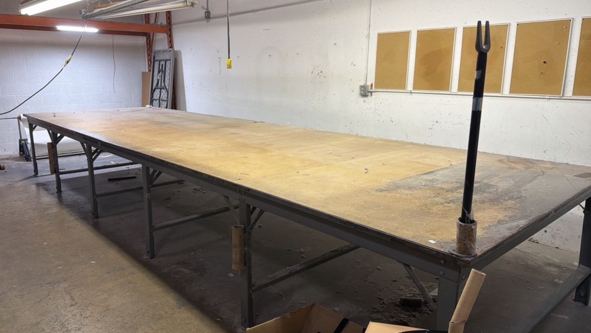 cuttingwork table heavy duty