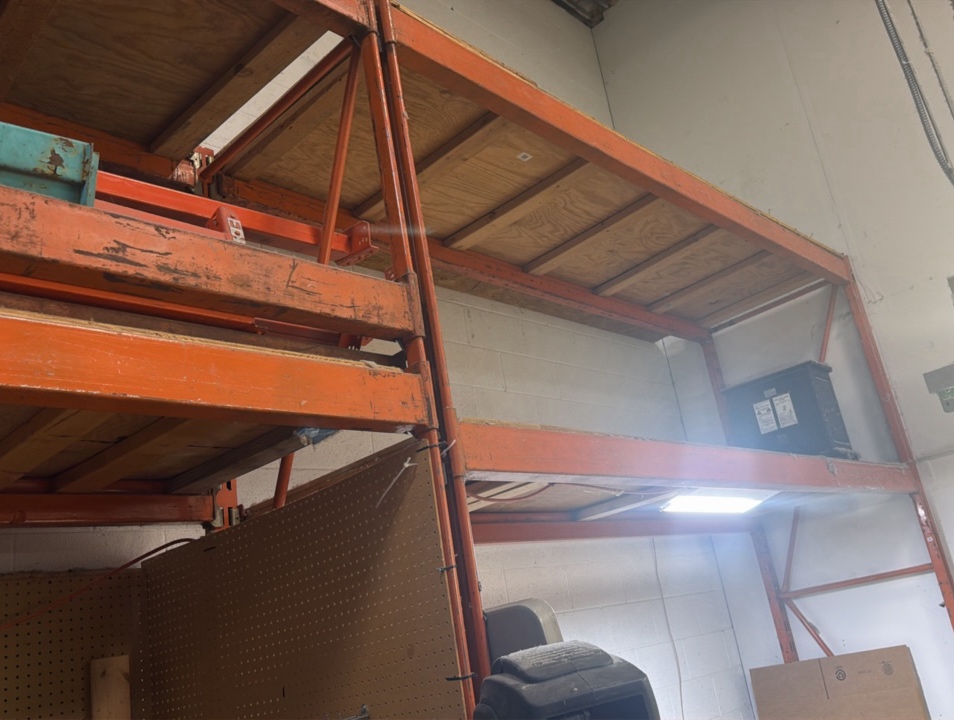 Pallet racks (2 sections) They are ONE unit