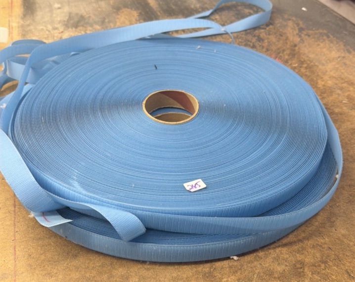 (2) rolls of blue Velcro