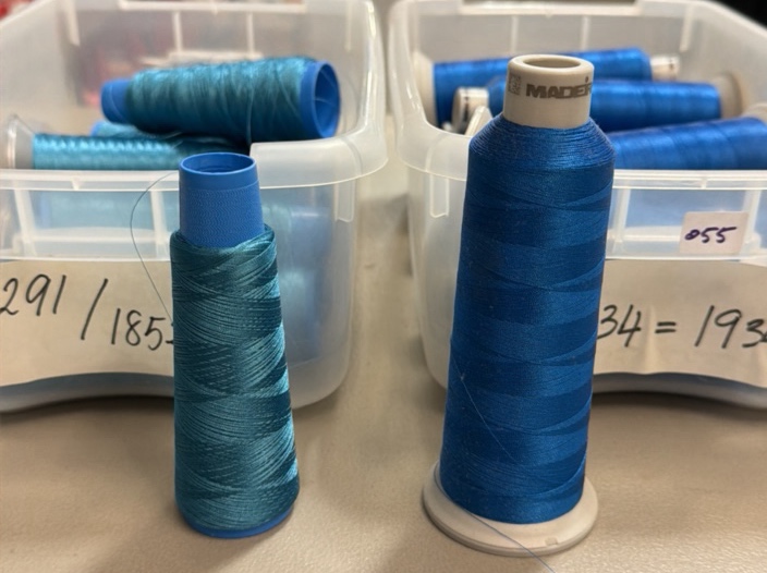 Polyester embroidery thread cones