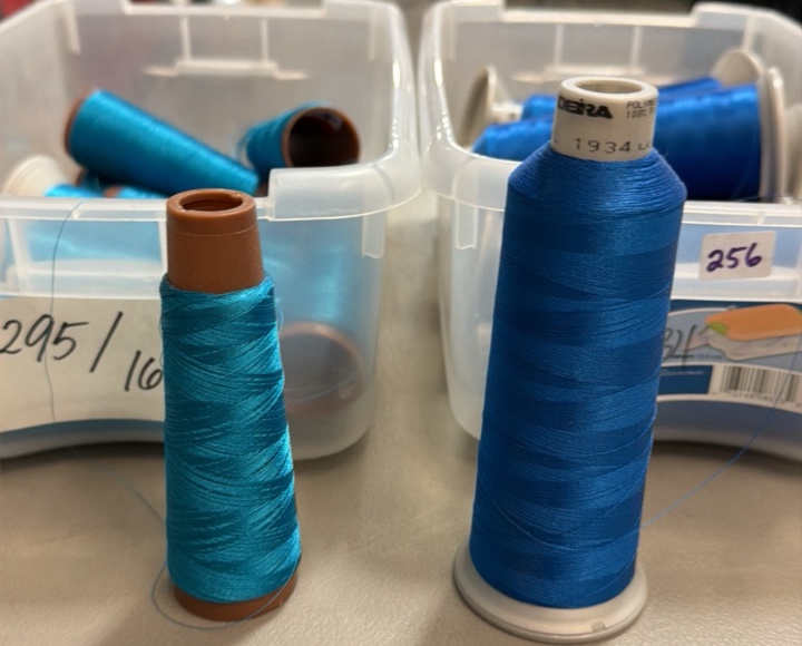 Polyester embroidery thread cones