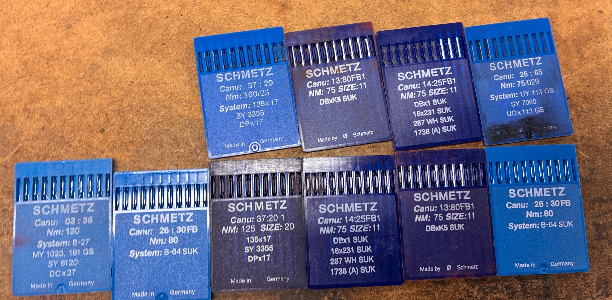 Schmetz misc open pack needles