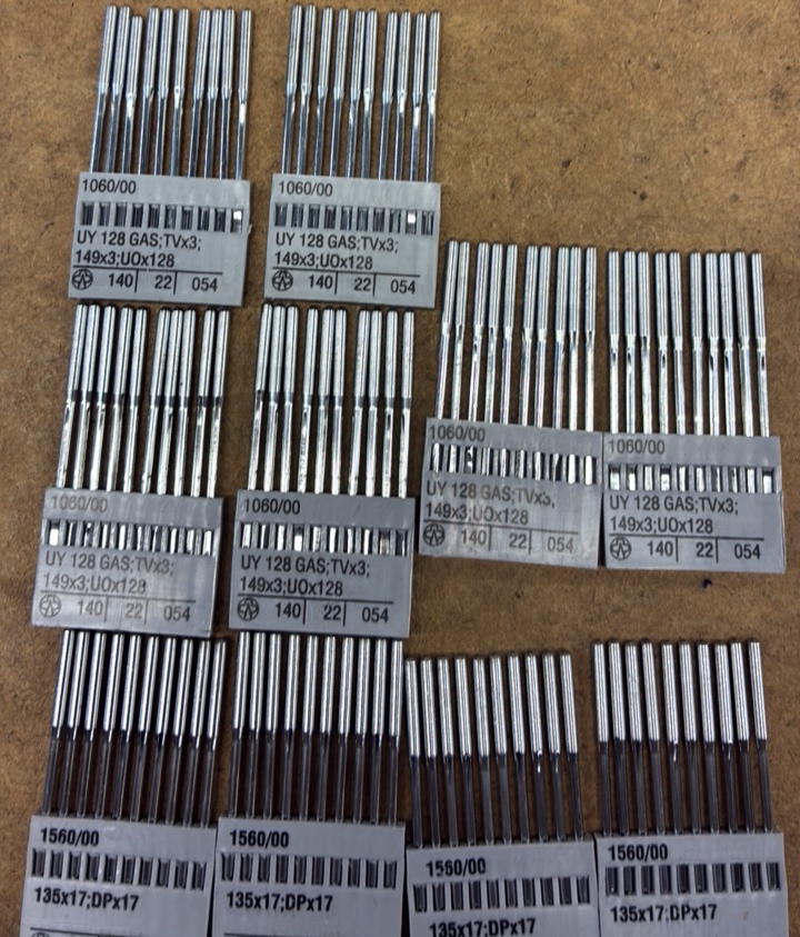industrial sewing needles assorted bag