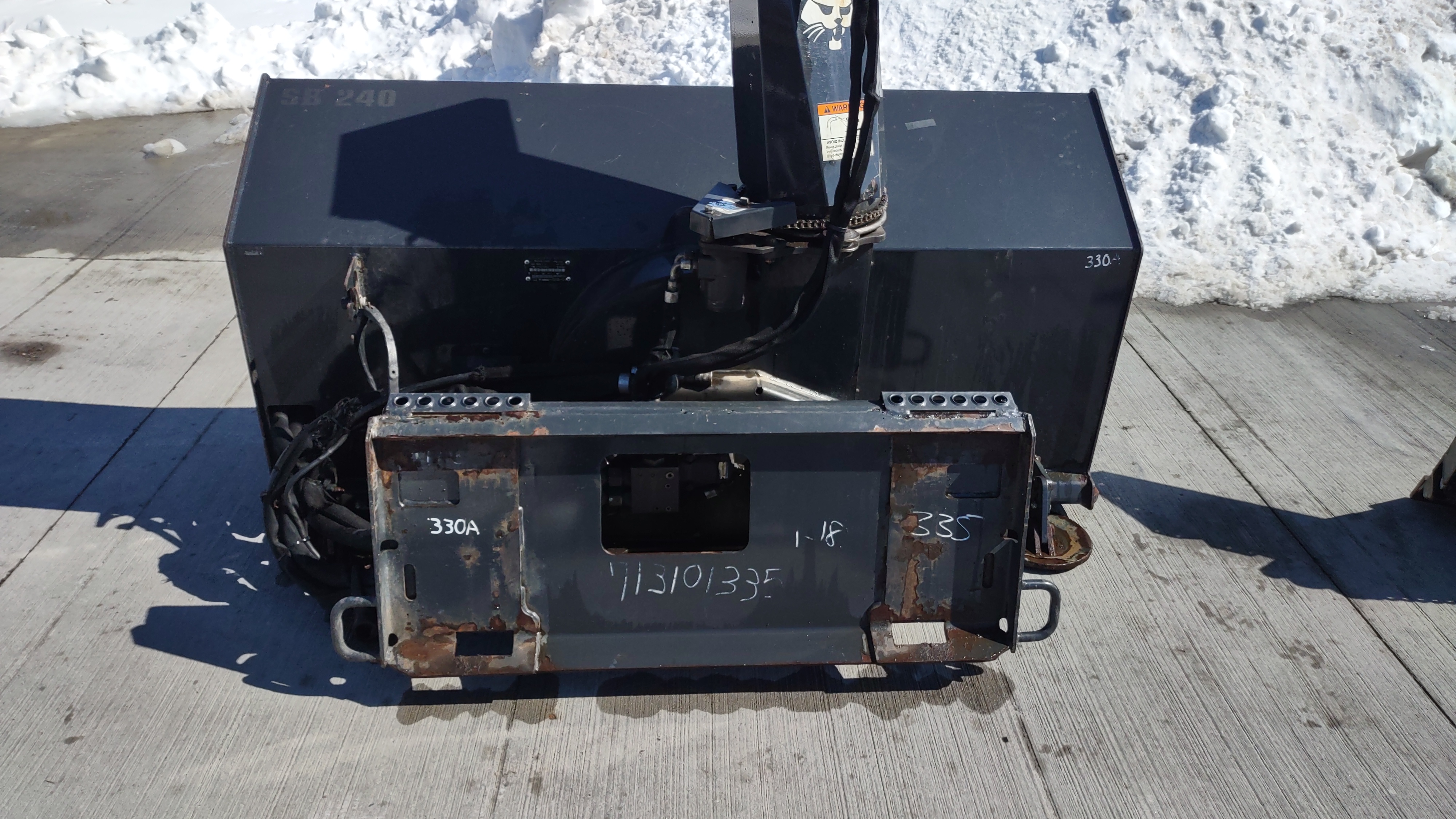 2011 Bobcat SB240 x 72 Snowblower Attachment