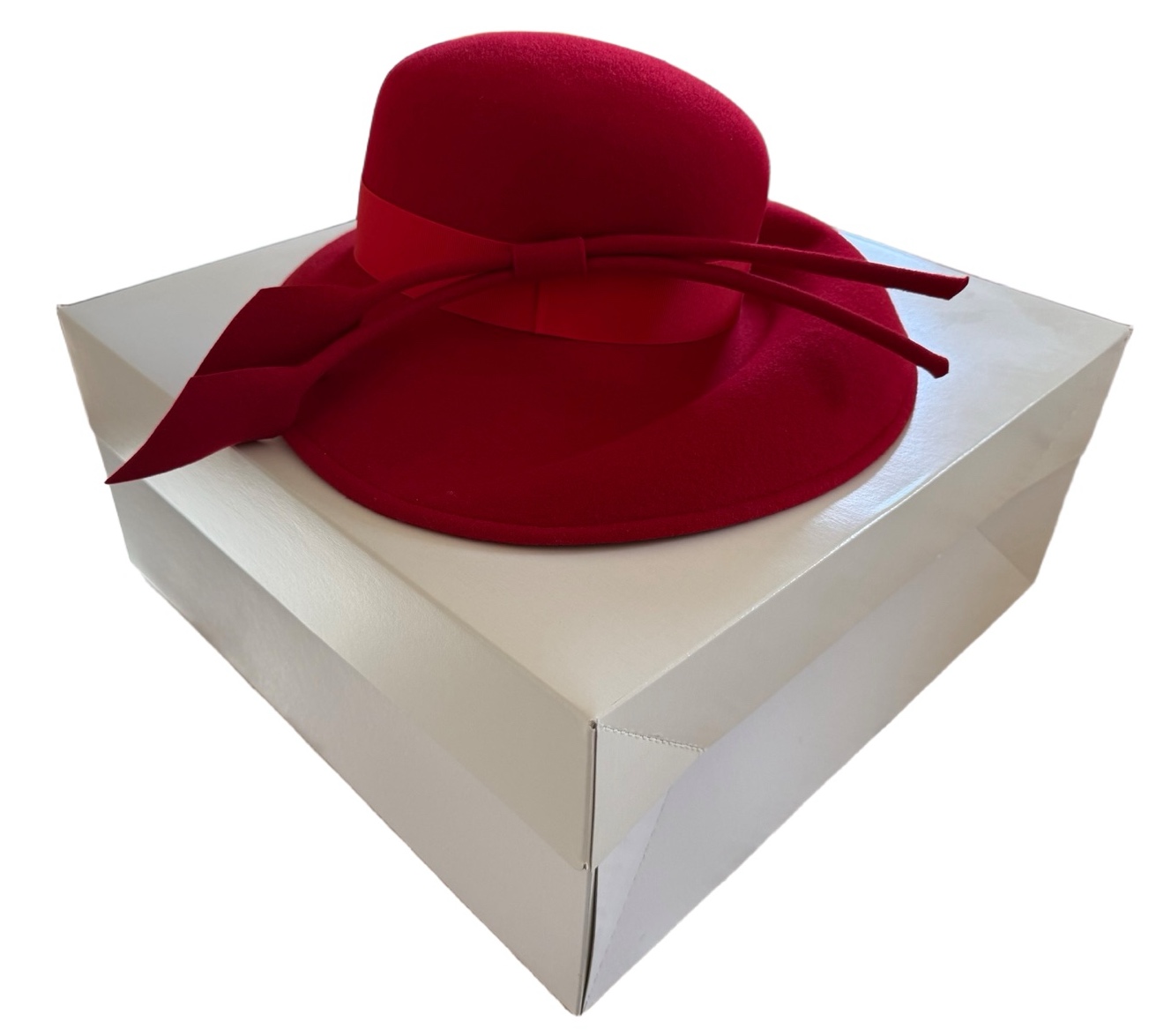 VintageAndre Red Wool Felt Hat