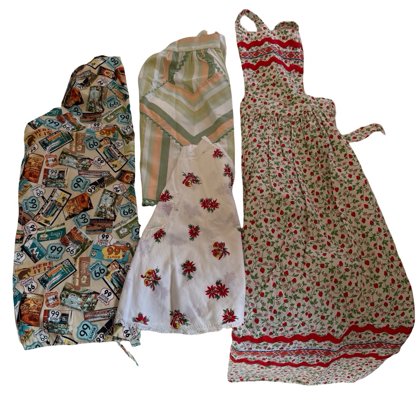 Four Fun Patterned Aprons
