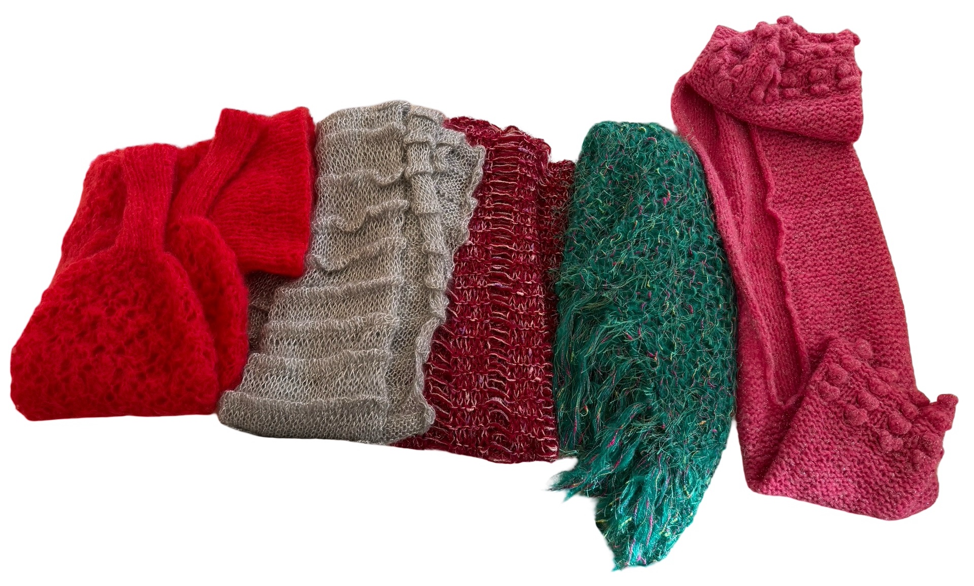 Stunning Hand Knitted Scarves & Shawls