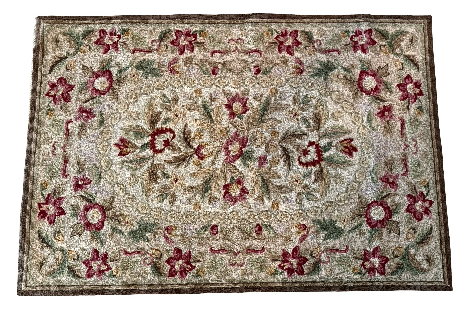 Small Floral Entry Way Rug
