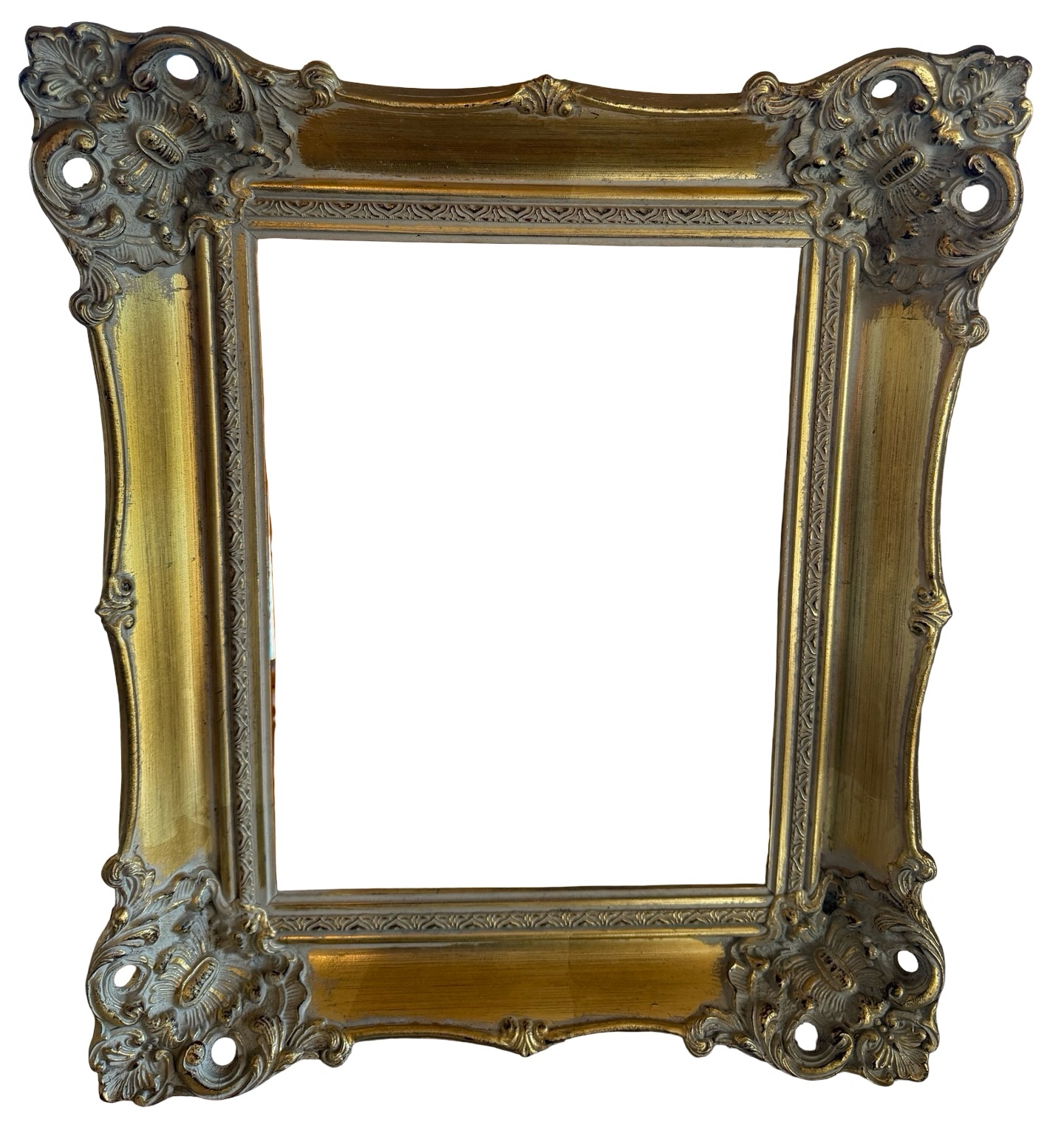 Vintage Baroque Wooden Gold Picture Frame