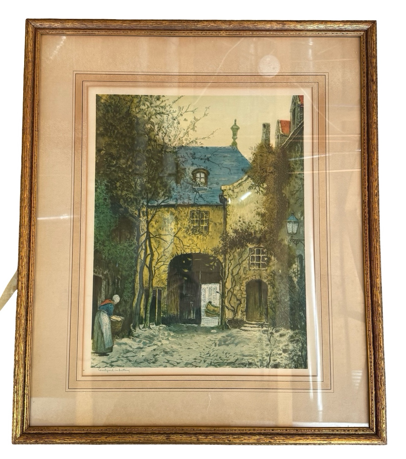 Alfred Van Neste Signed Antique Print