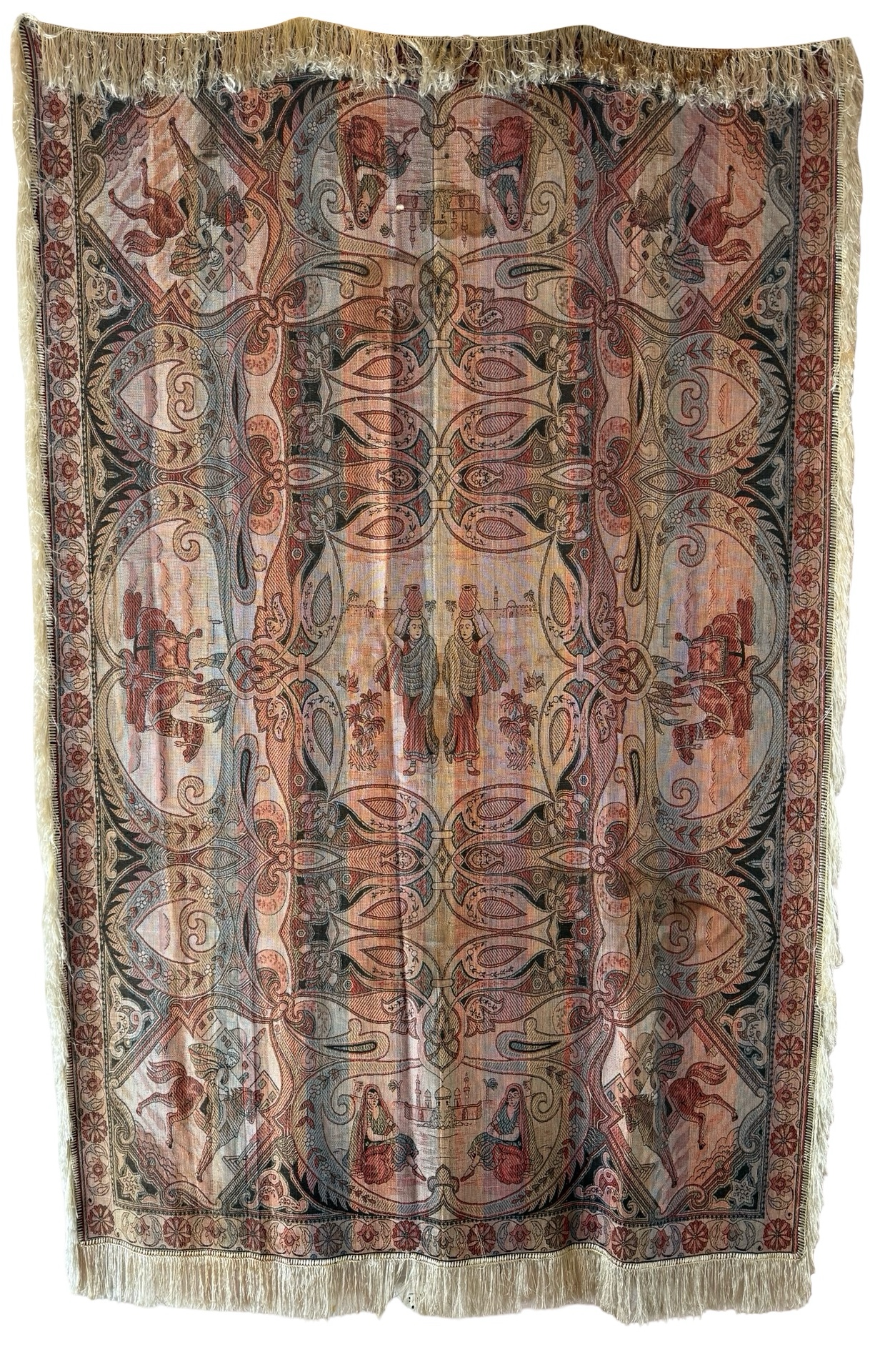 Vintage Persian Style Pictorial Tapestry