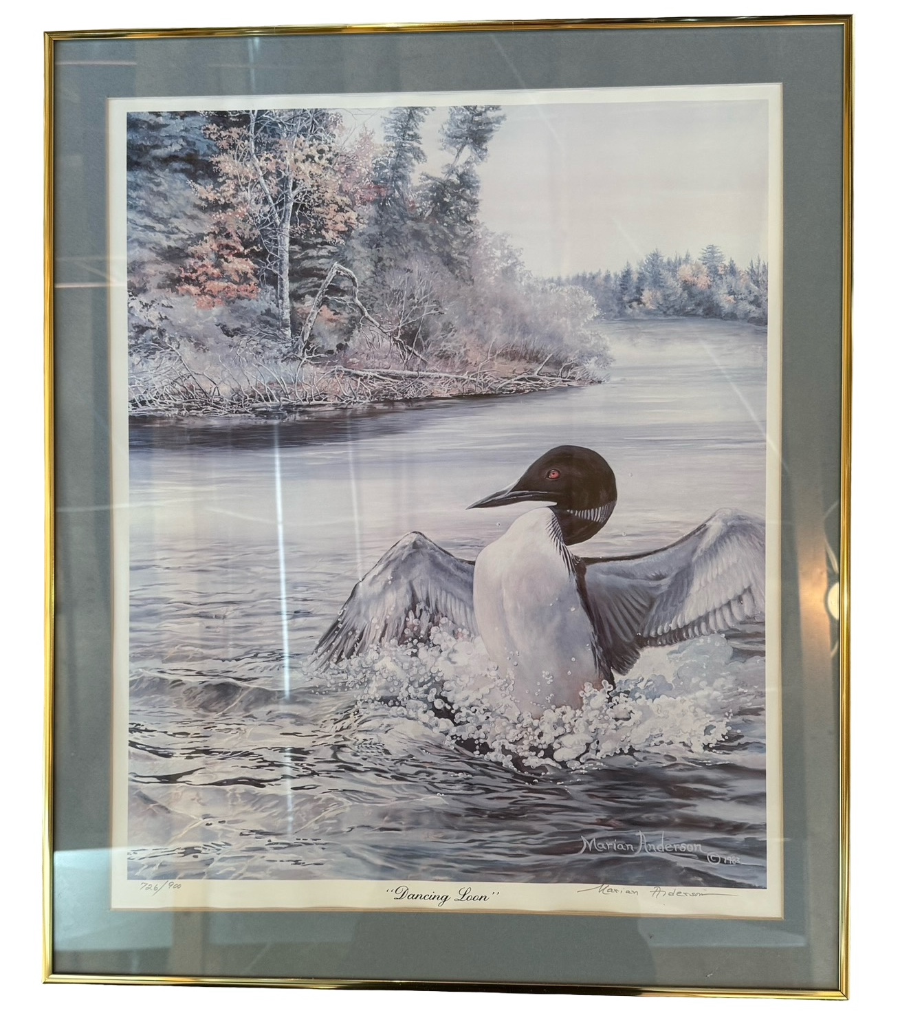 Dancing Loon by Marian Anderson Signed Print - 726900
