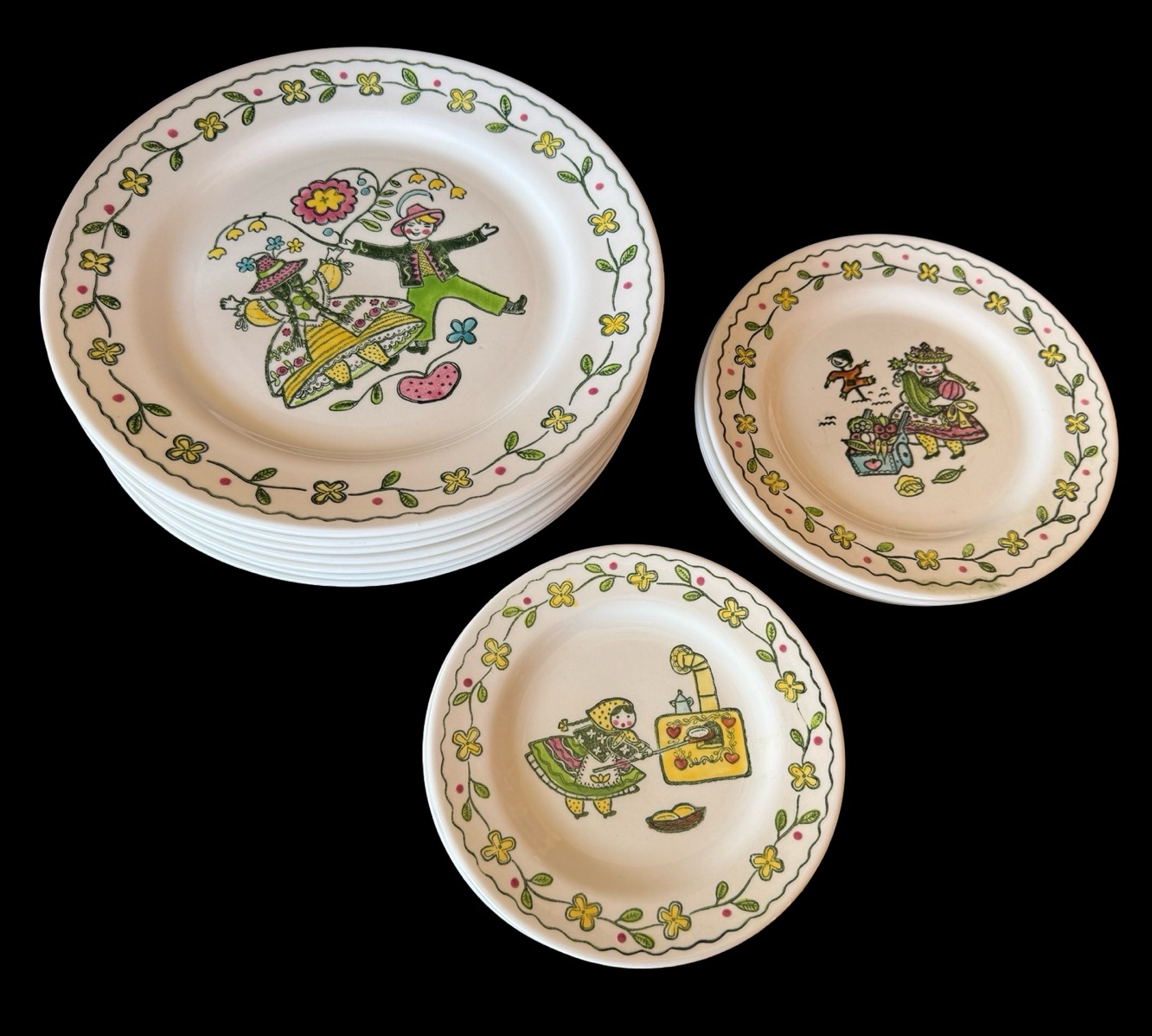 Poppytrail by Metlox Happy Time Plates