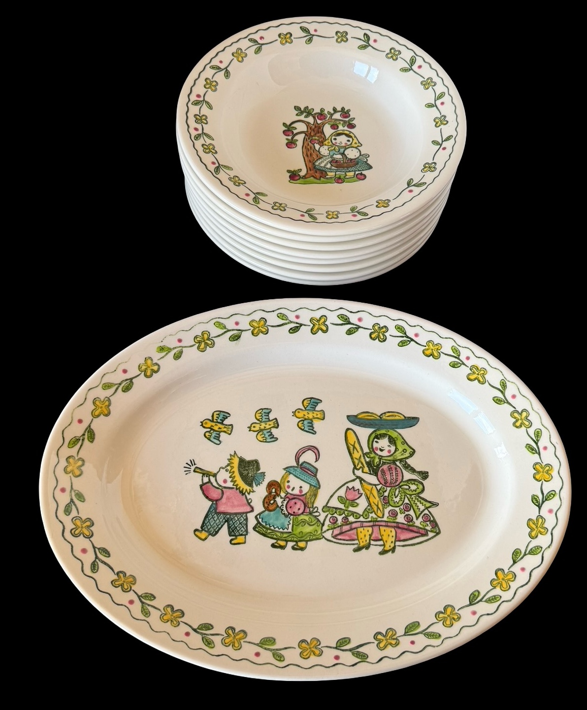 Poppytrail by Metlox Happy Time Bowls & Platters