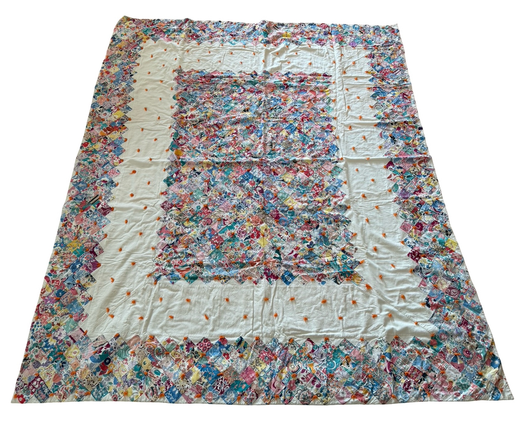 Colorful Patchwork FullQueen Size Quilt