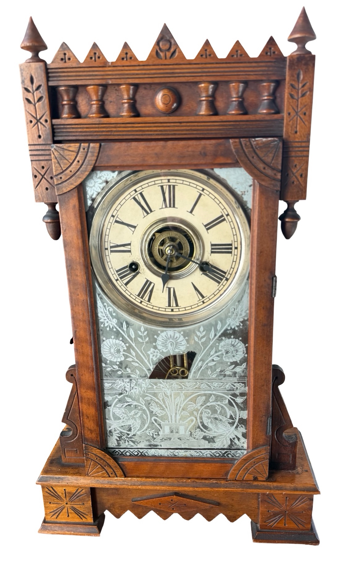 Antique Gingerbread Clock by Wm. L. Gilbert Clock Co.