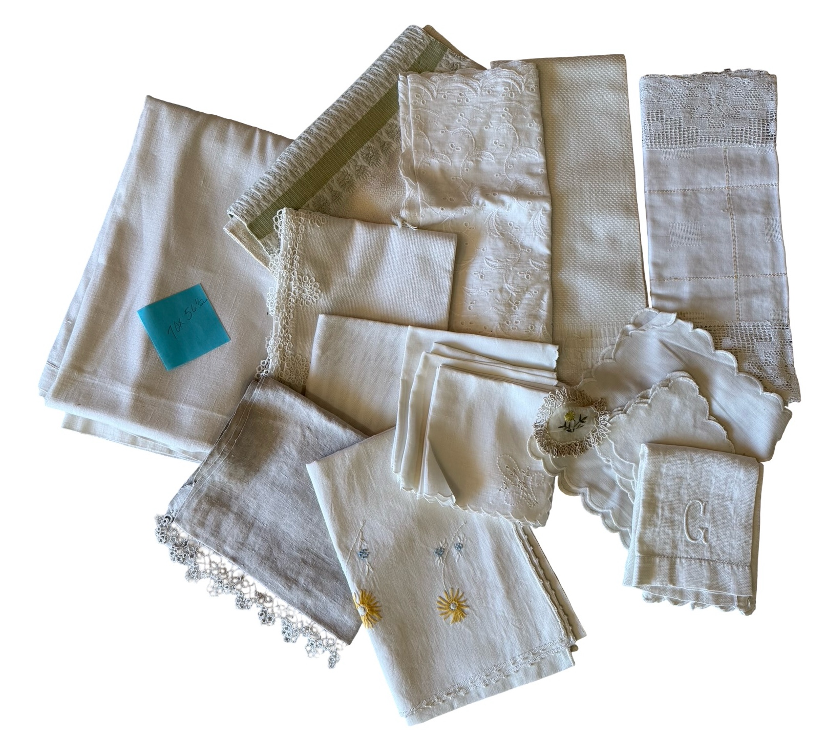 Vintage White Table Linens