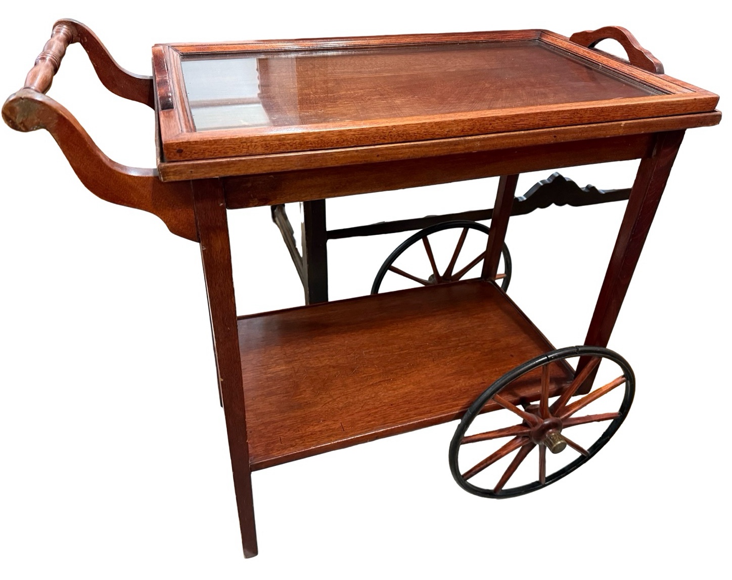 Arts & Crafts Mission Oak Tea Cart