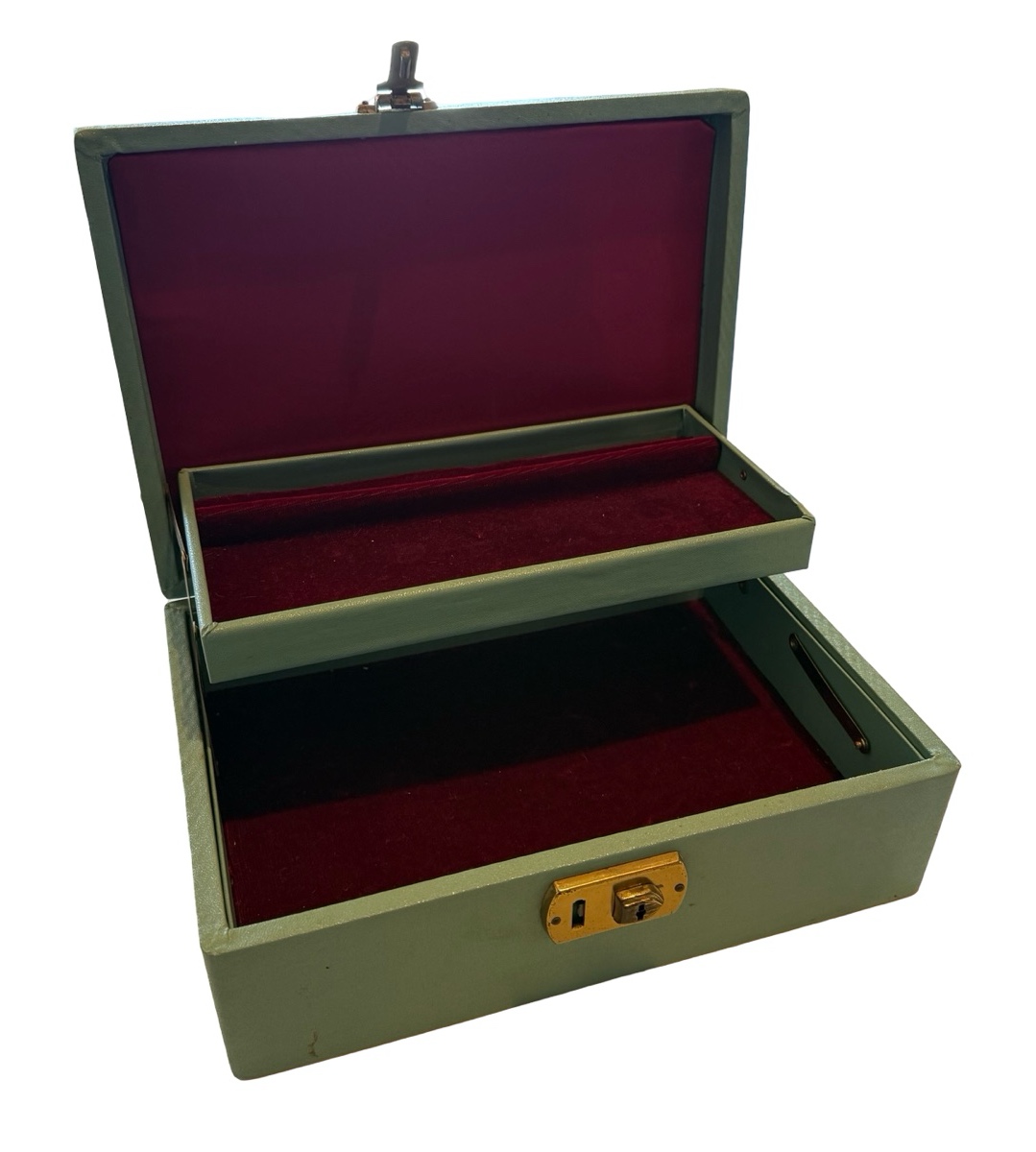 Vintage Two Tier Jewelry Box