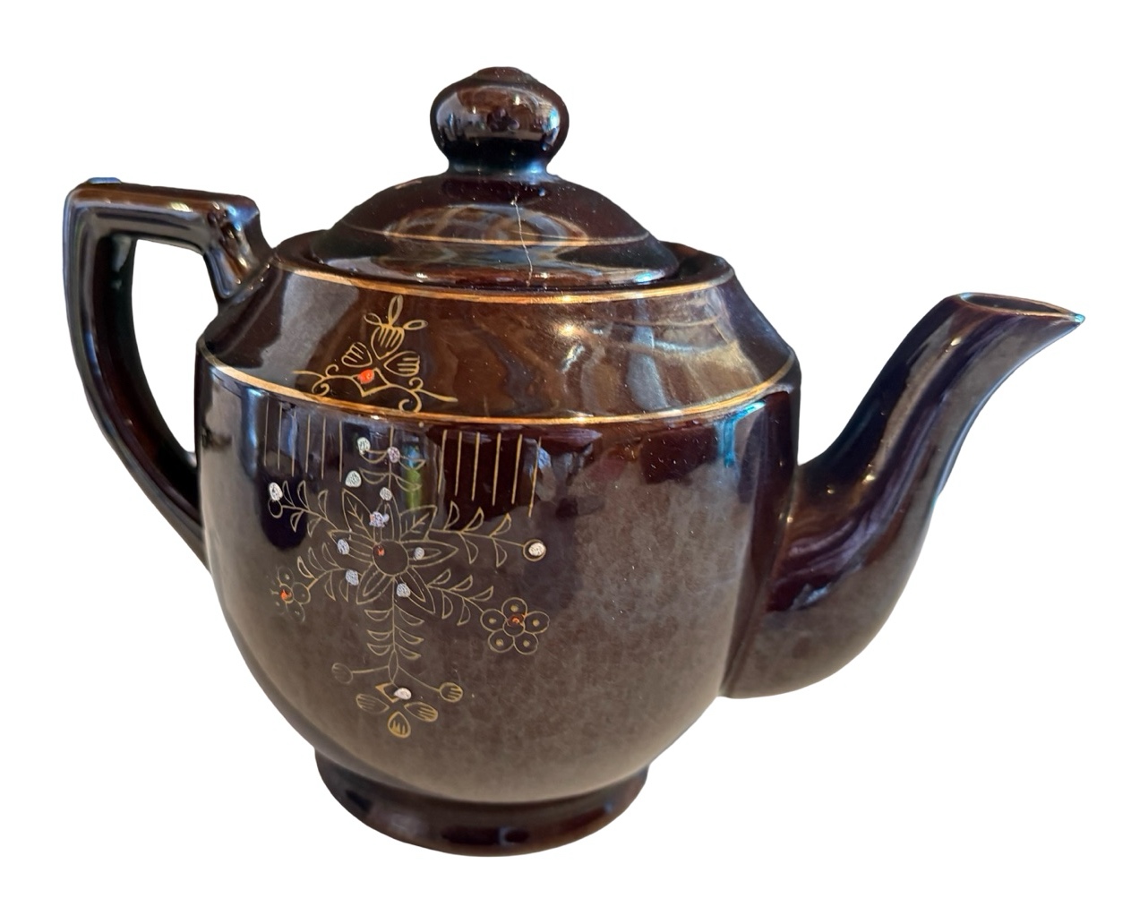Japan 1940s Brown Teapot