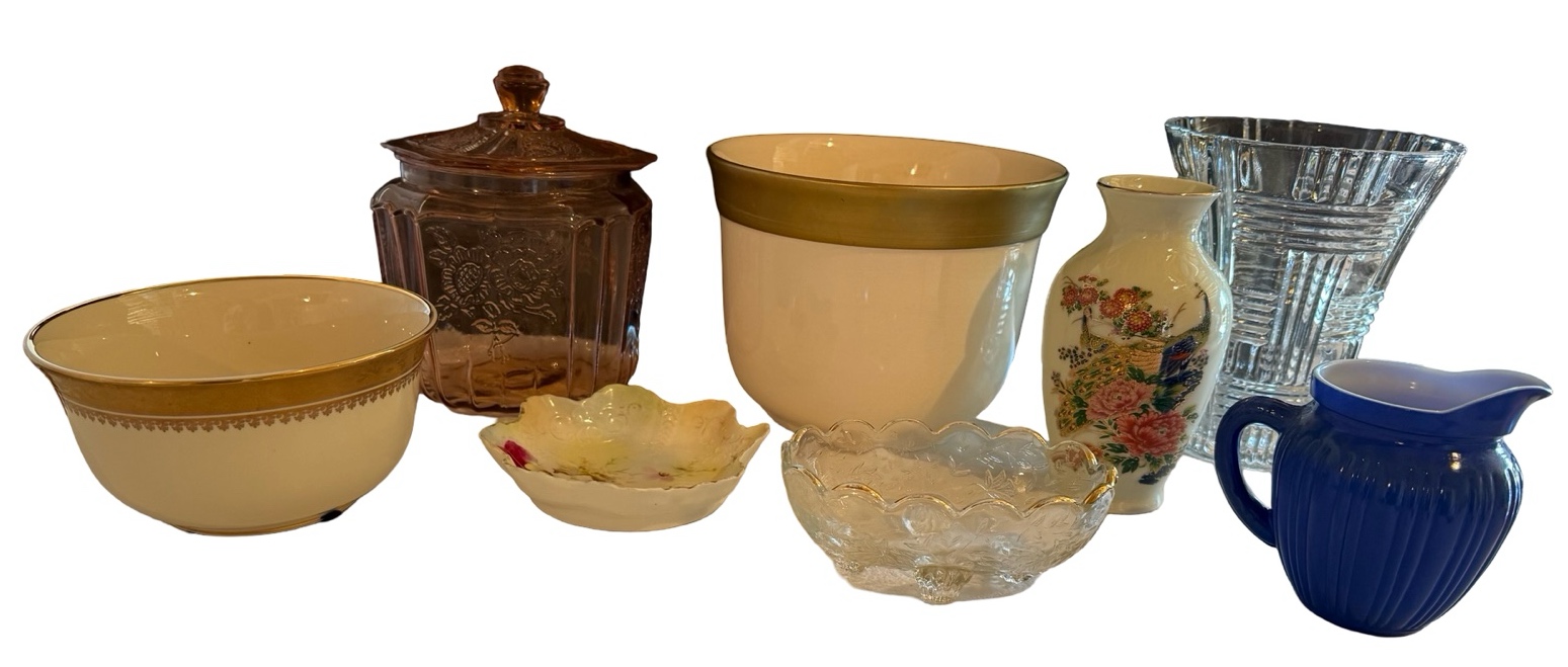 Variety of Vintage Glassware