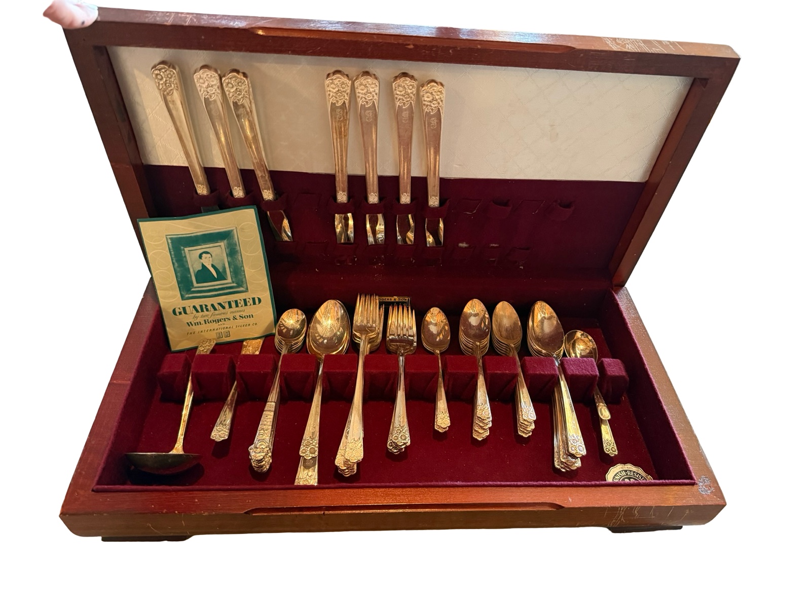 Vintage Mixed Silver-Plated Flatware & Storage Box