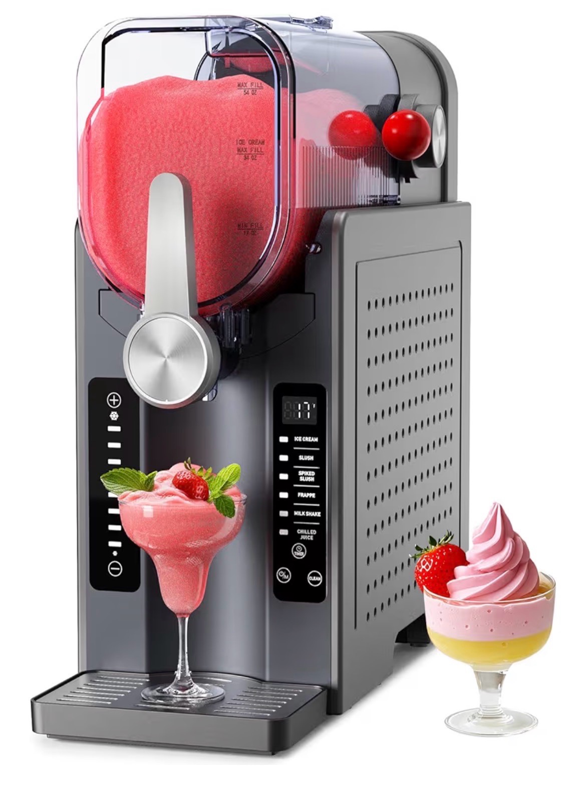 Slushie Machine Professional Frozen Drink Maker, Retail $270  No Ice Needed, 70 ounce Vessel, 8 Servings Per Batch