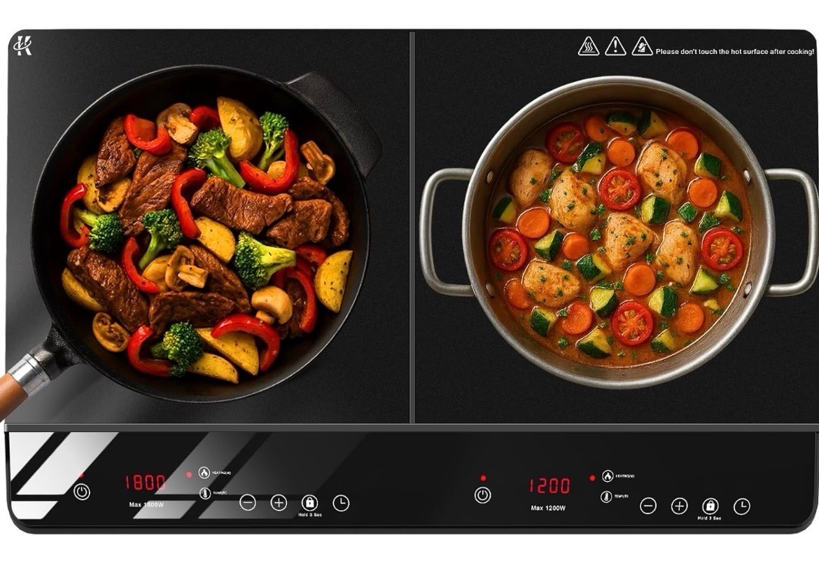 2 Zones Induction Hob, Electric Table Top Stove, Model #LI2H-181