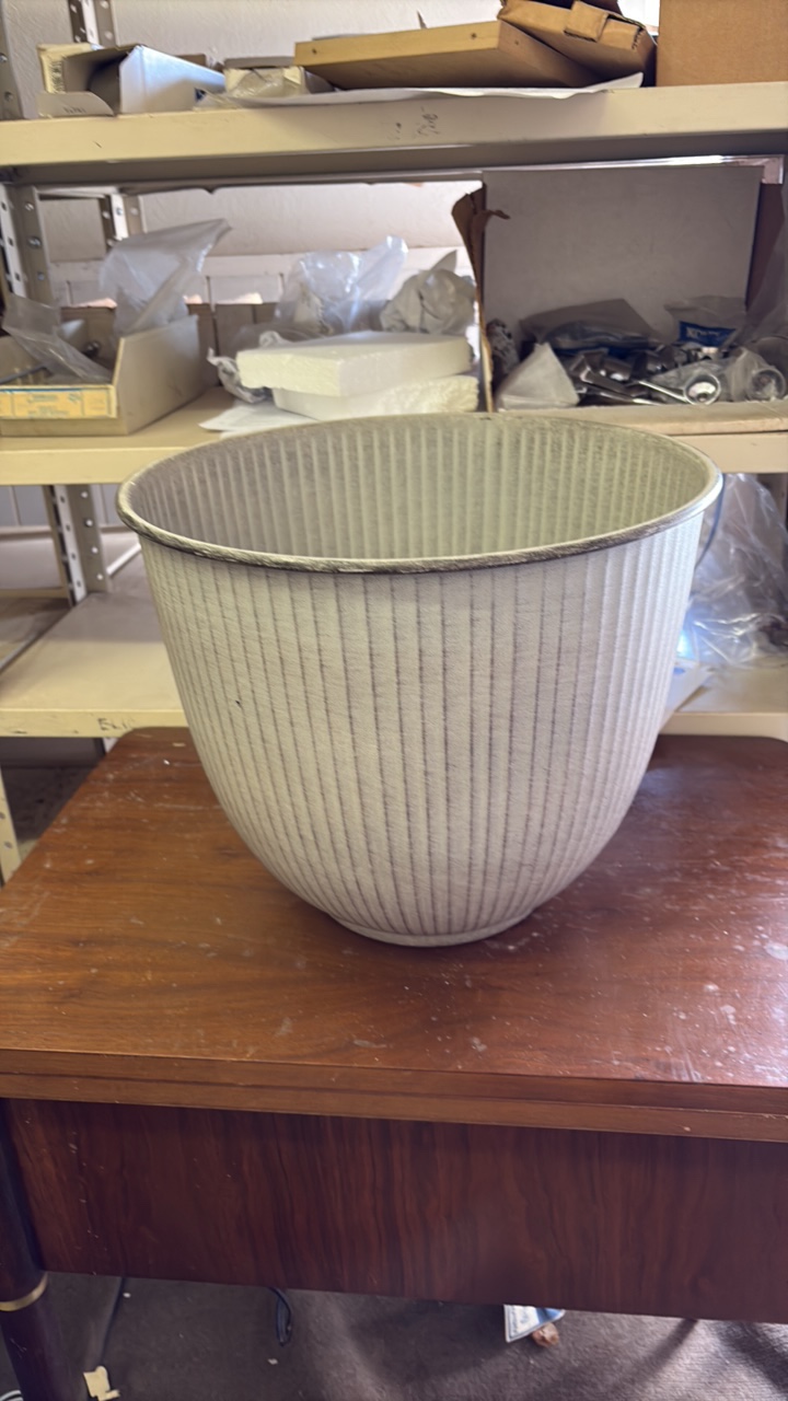 14 Inch Natural IronStone Garden and Flower Pot, Latte Color, Indoor and Outdoor Use, Quality Material, 6.60 Gallon Triple Layered Coating for a Lasting Finish