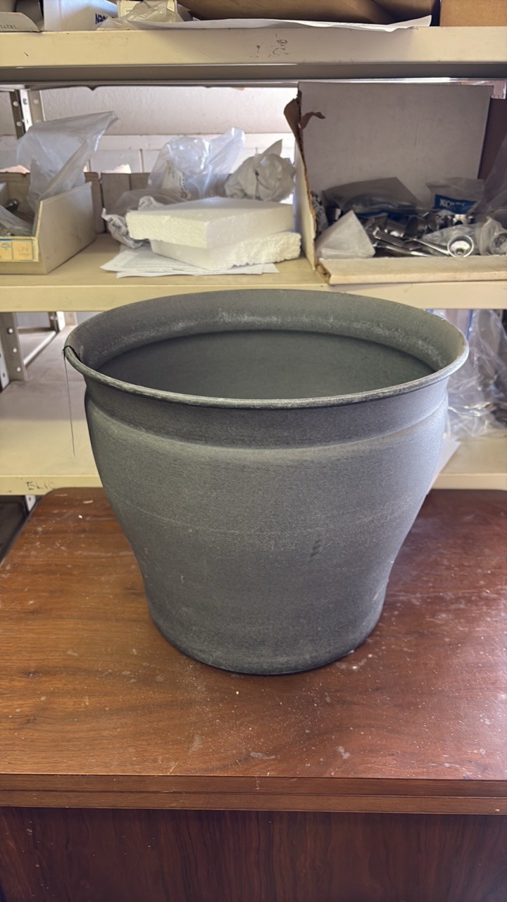 14 Inch Natural IronStone Garden and Flower Pot, Timberlake Slate Color, Indoor and Outdoor Use, Quality Material, 3.60 Gallon Triple Layered Coating for a Lasting Finish