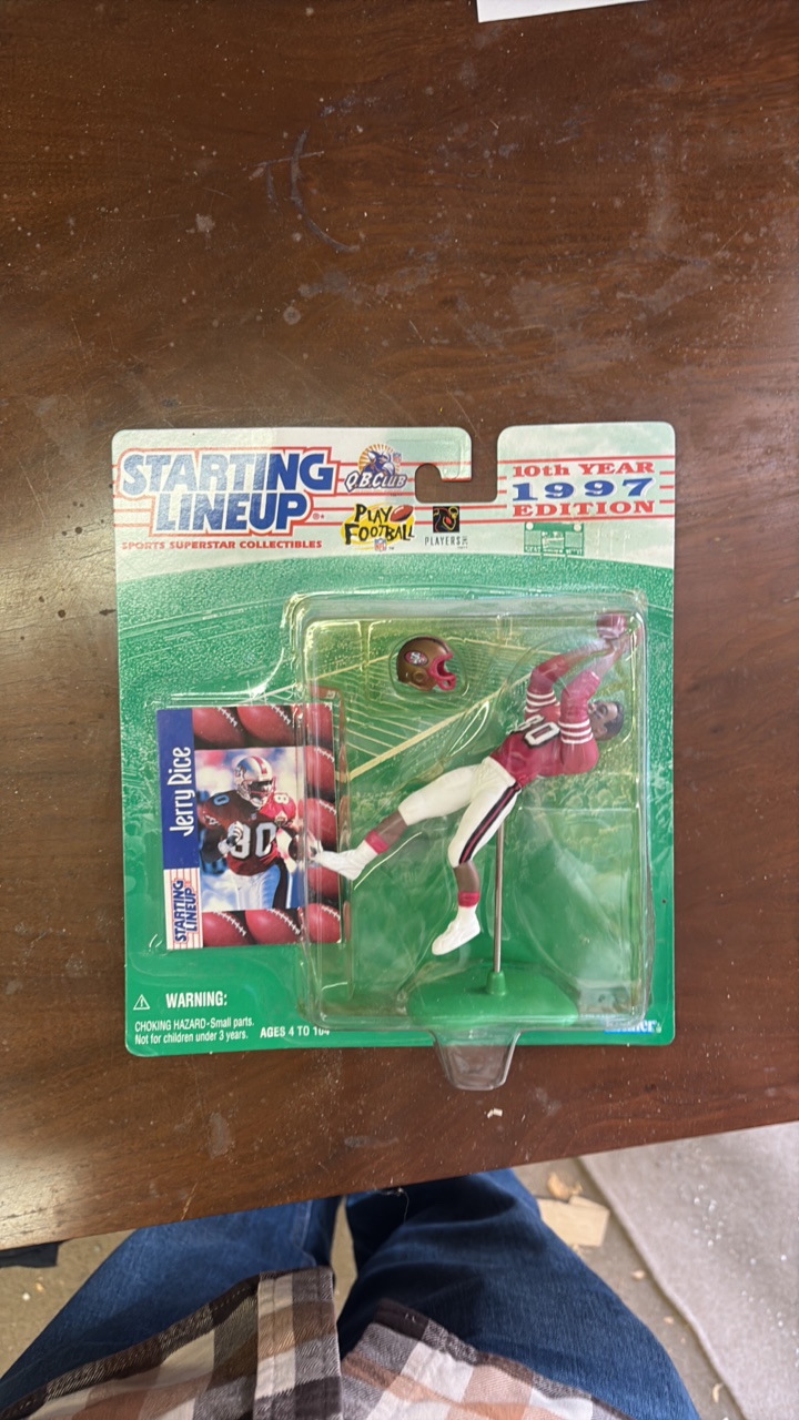 Starting Lineup Jerry Rice Football Action Figure and Card Sealed
