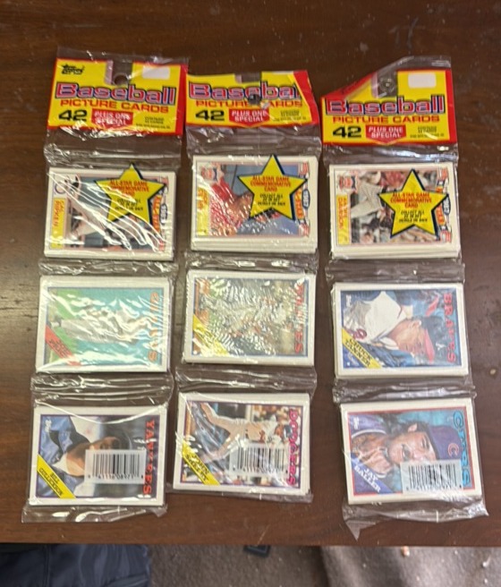 1988 Topps Baseball Rack Packs Sealed Three Packs Total