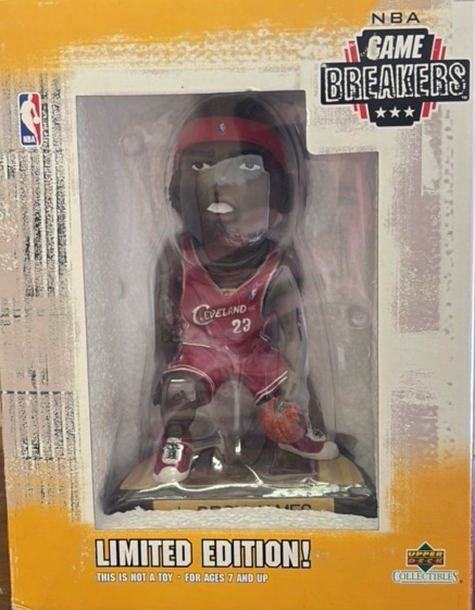 Brand New Sealed LeBron James Linited Edition Figure, Upper Deck Brand NBA Officially Licensed Collectible, Mint in Box Rare Future Hall of Fame Basketball Player