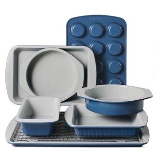 TramontinaRise 7-Piece Ceramic Non-stick Bakeware Set - No wire cooling rack Retail $70